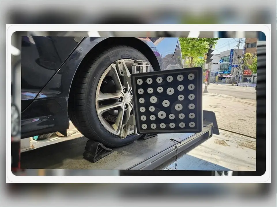 청도 벤츠 E450 넥센타이어렌탈 현장 사진 8